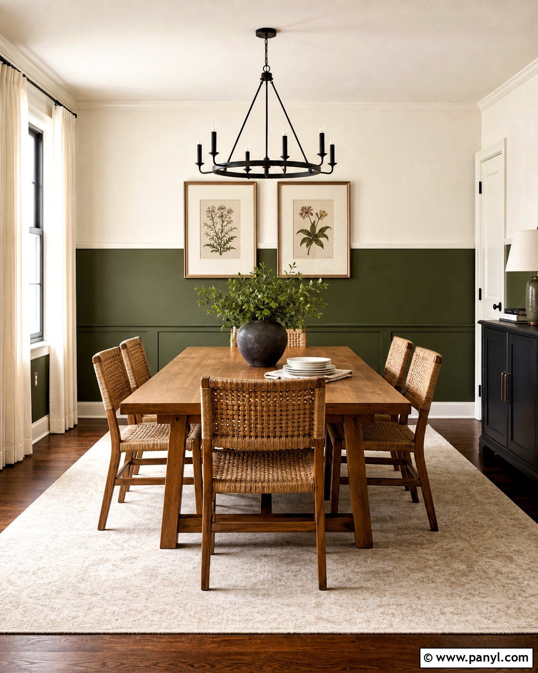 Two Tone Wall Color Pattern - 20 wall color design pattern ideas