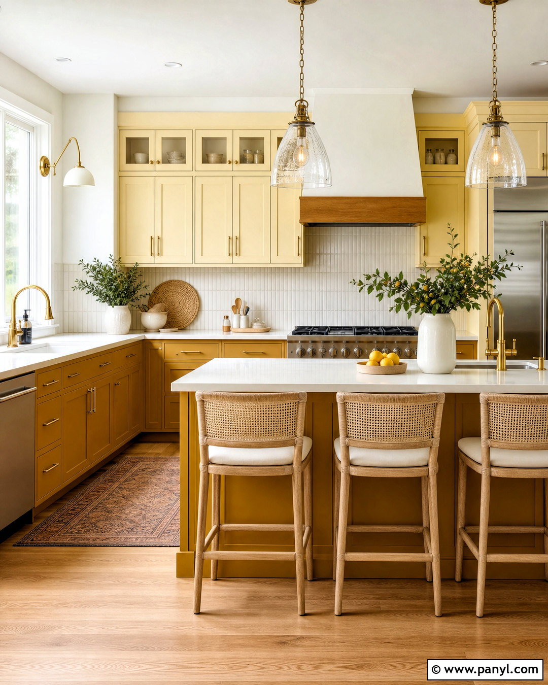 Two Tone Yellow Kitchen Cabinets - 20 kitchen color yellow ideas