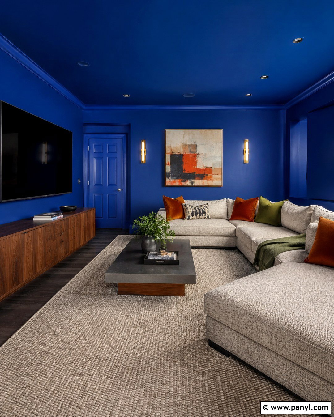 Ultramarine Blue Ceiling And Walls - 20 Ultramarine Blue Wall Paint Ideas