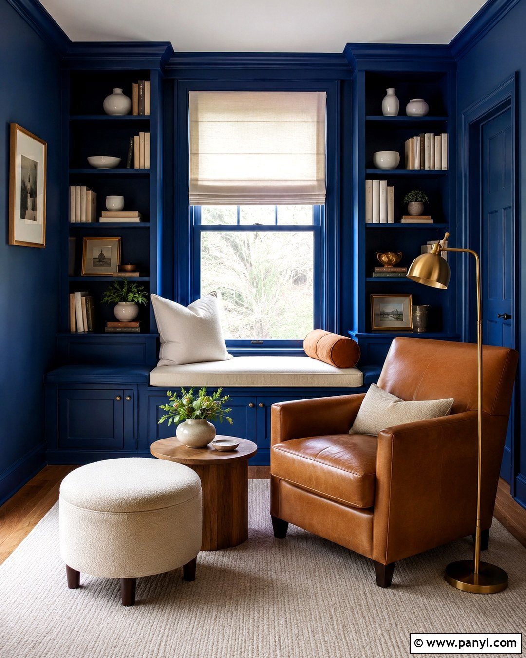 Ultramarine Blue Reading Nook - 20 Ultramarine Blue Wall Paint Ideas