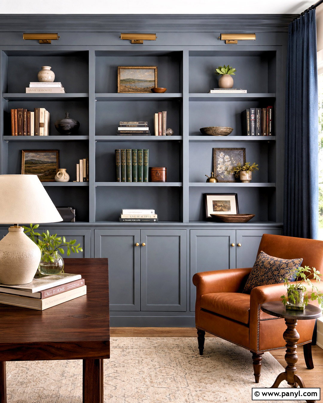 Uncertain Gray Built-In Bookcase - 20 uncertain gray sherwin williams ideas
