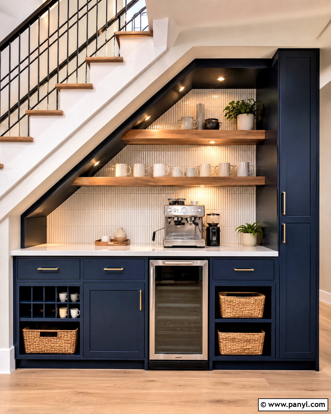 Under-Stair Coffee Bar - 20 coffee bar ideas modern ideas
