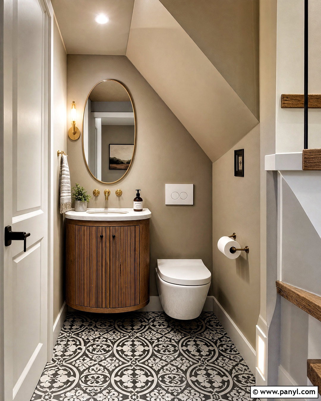 Under Stairs Half Bathroom - 20 half bathroom design ideas