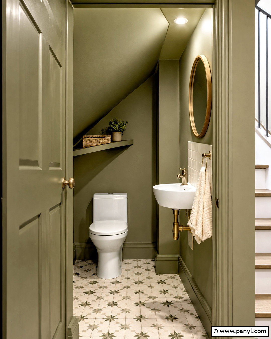 Under-Stairs Toilet - 20 little toilet ideas