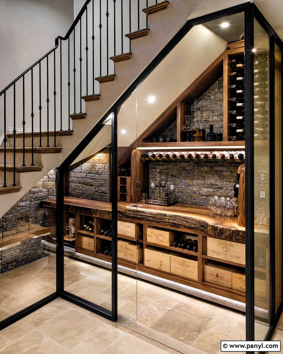 Under Stairs Wine Cellar - 20 wine cellar basement rustic ideas