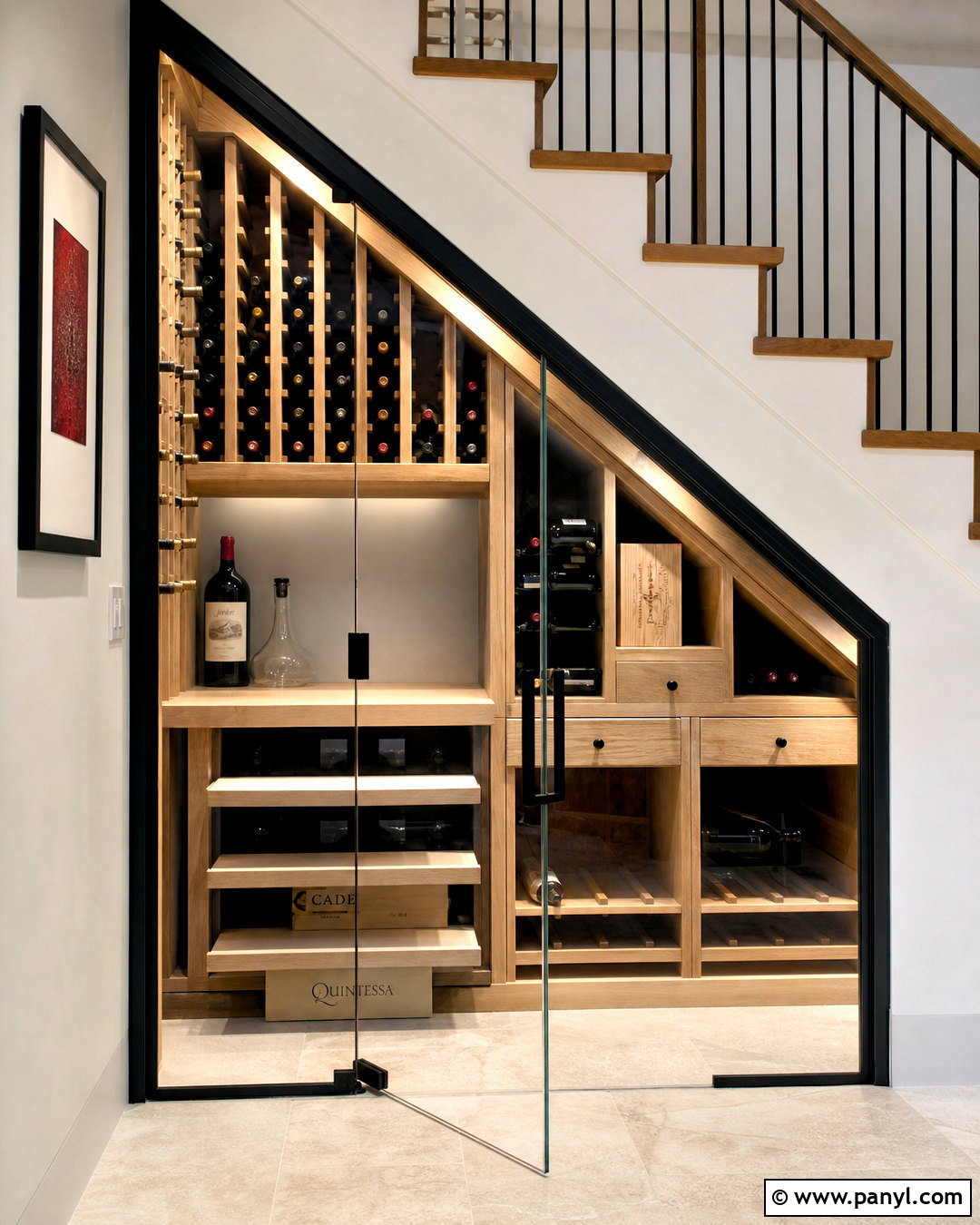 Under Stairs Wine Cellar - 20 high end custom residential wine cellars