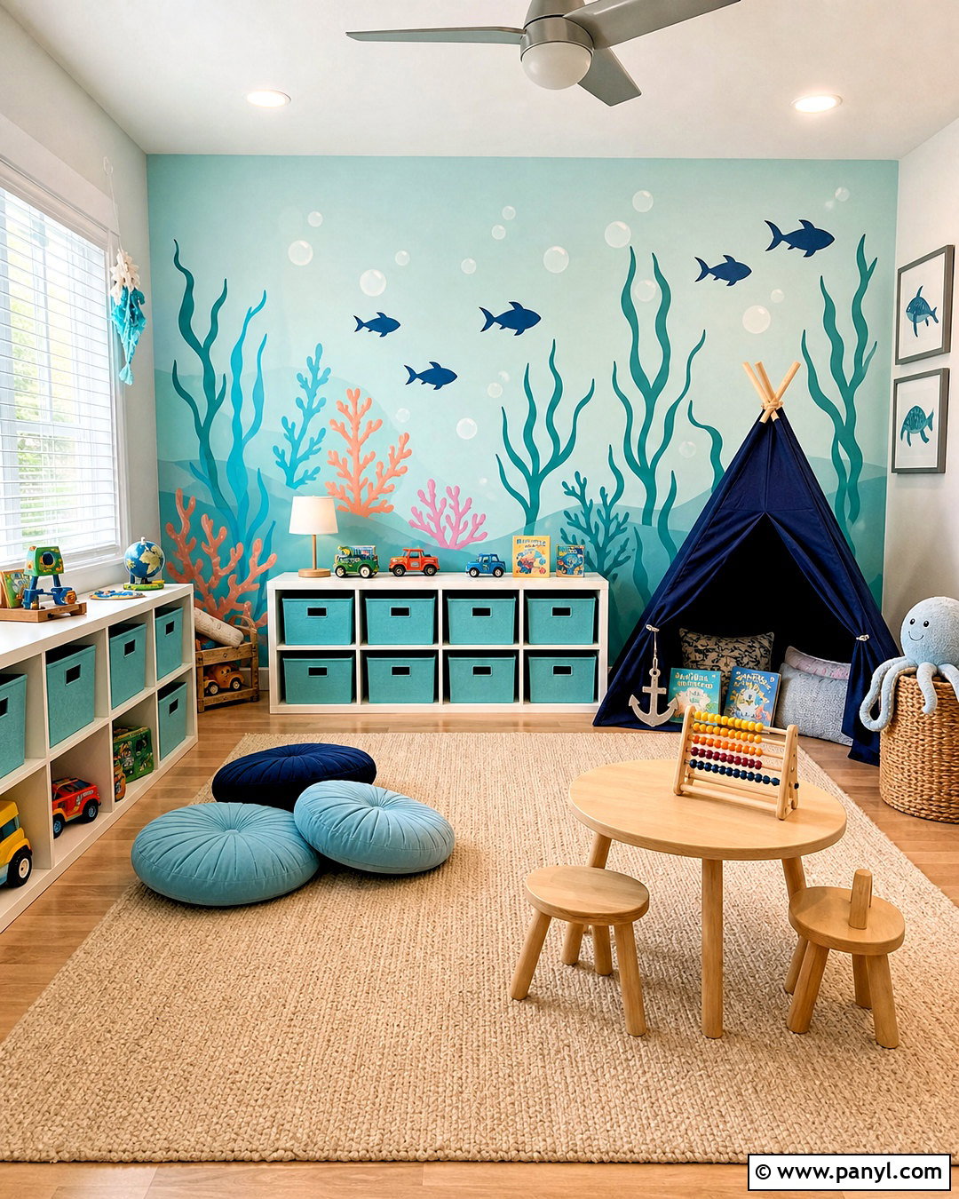 Under The Sea Playroom - 20 kids playroom paint ideas