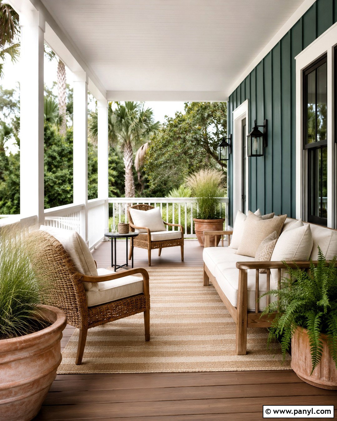 Undersea Paint Covered Porch - 20 Undersea Paint Color Ideas