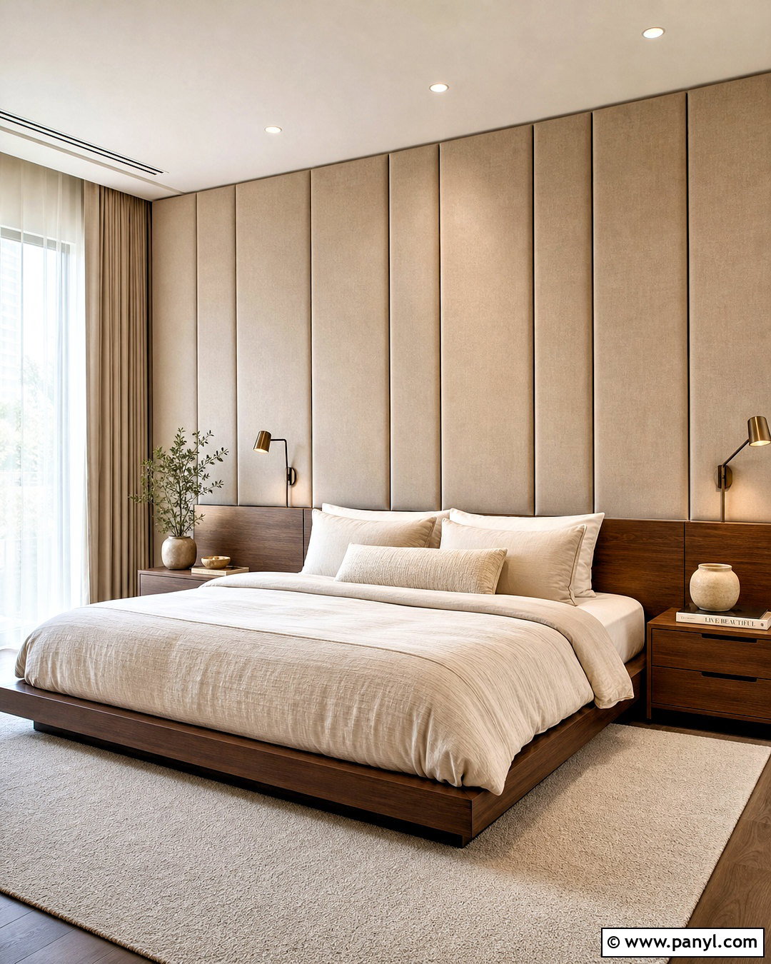 Upholstered Accent Wall - 20 unique accent wall ideas