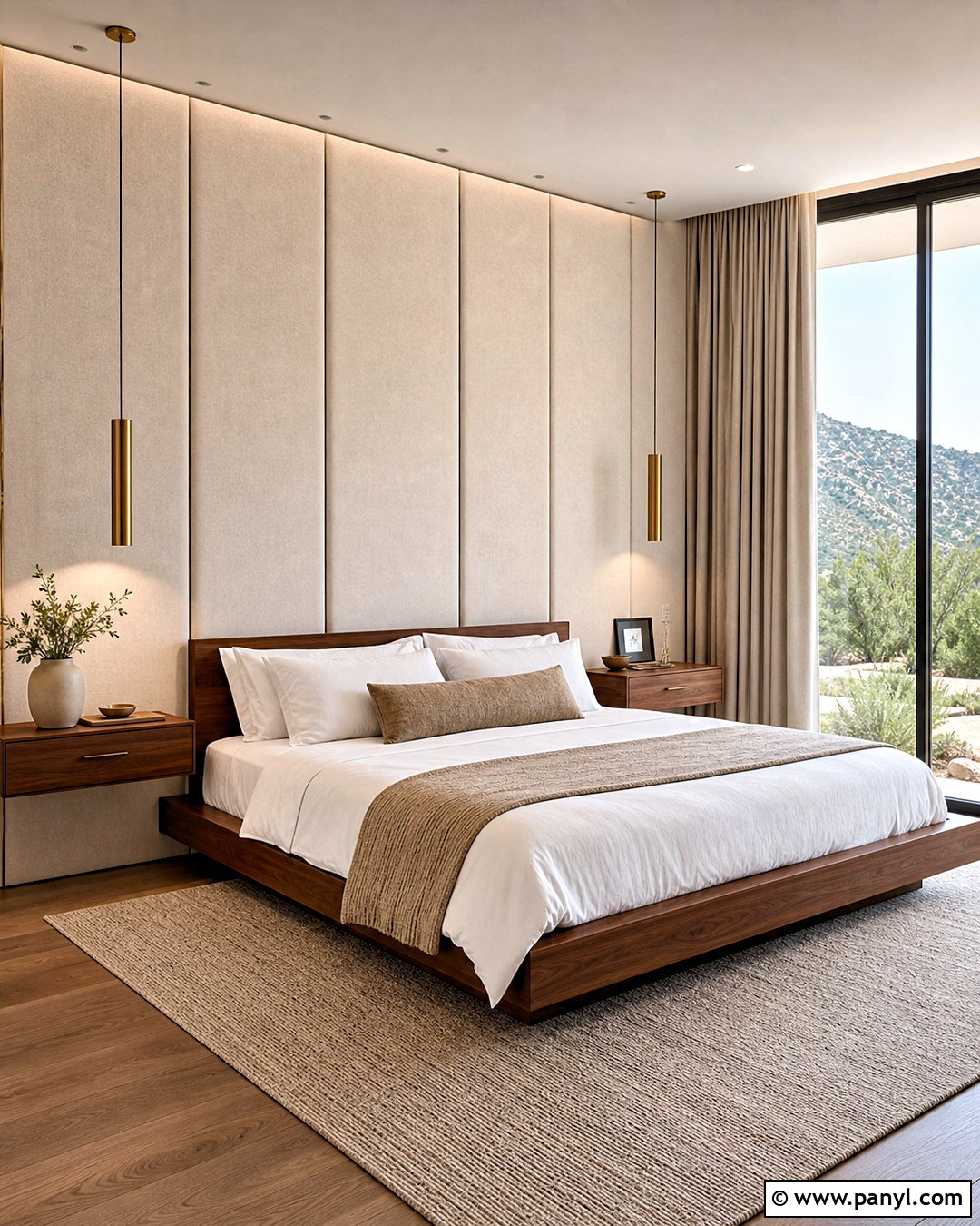 Upholstered Bedroom Feature Wall - 20 modern feature wall ideas