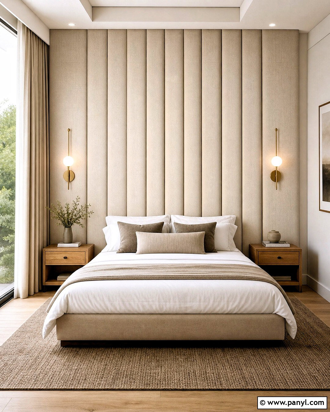 Upholstered Bedroom Feature Wall - 20 feature wall ideas