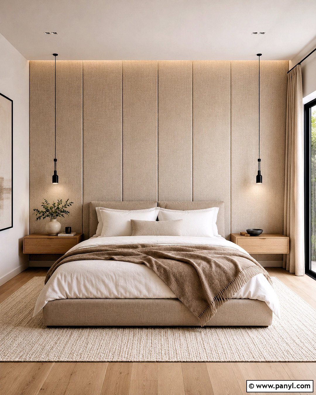 Upholstered Bedroom Wall - 20 minimalist wall design ideas