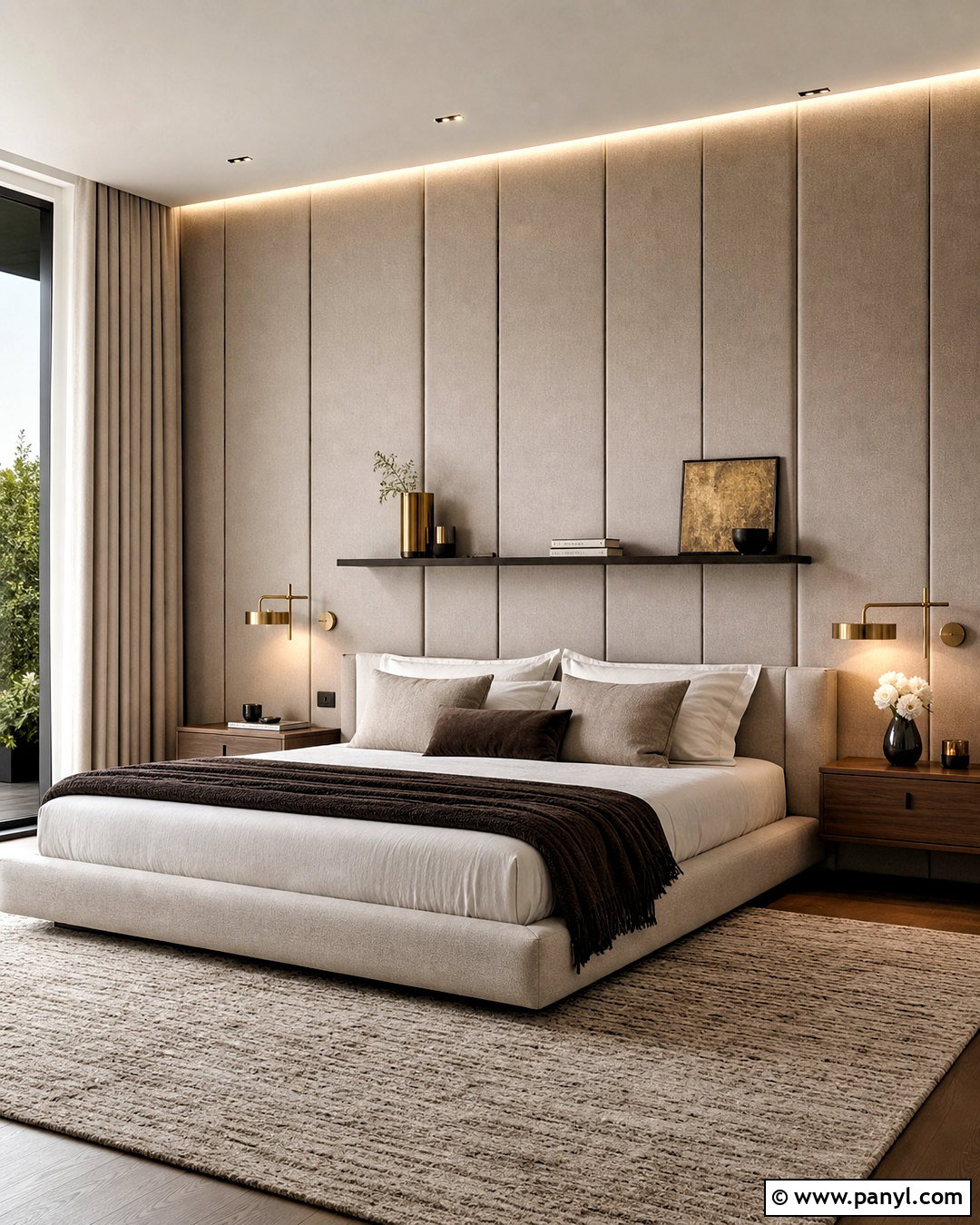Upholstered Bedroom Wall - 20 wall decor bedroom ideas