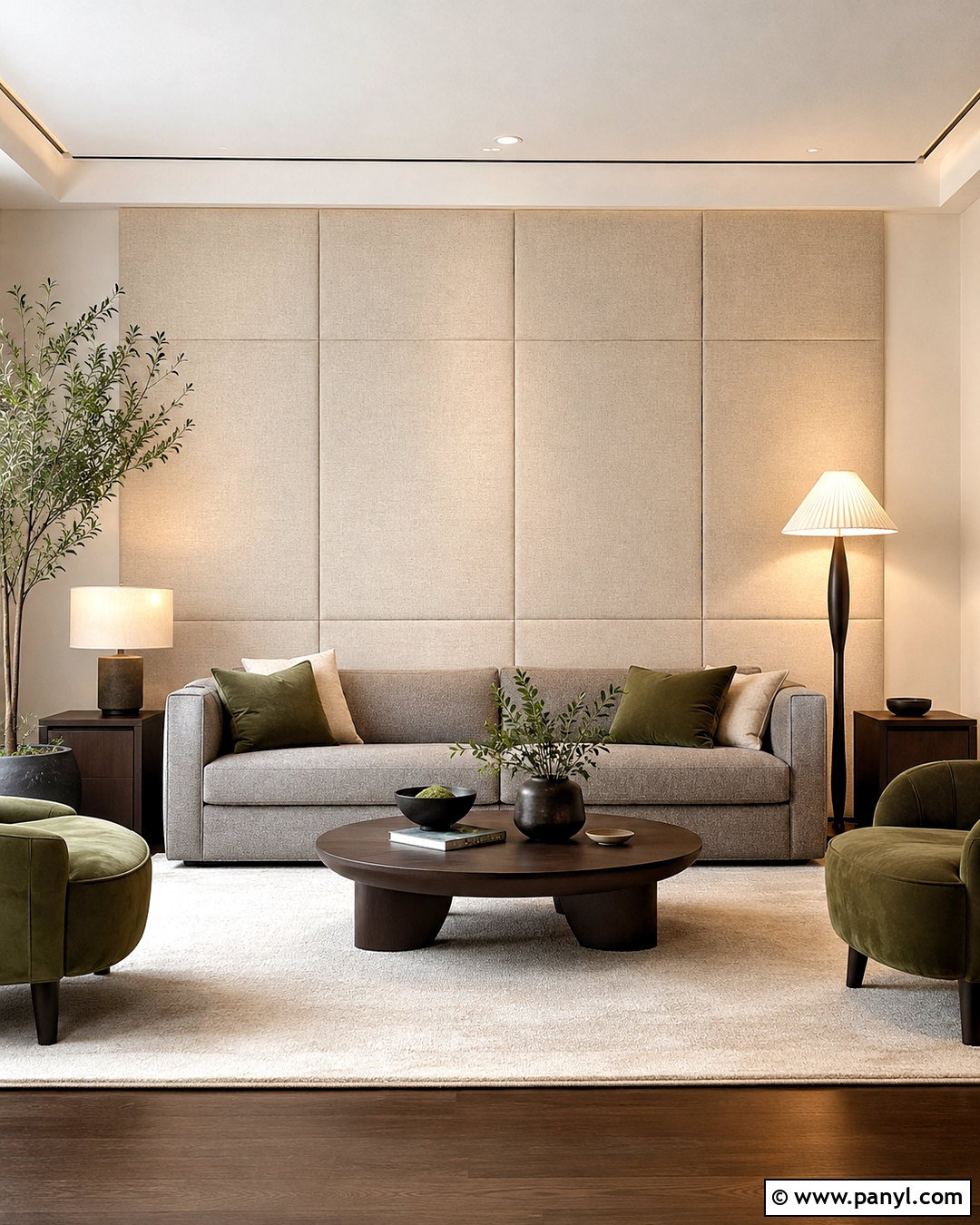 Upholstered Living Room Wall Panels - 20 latest wall designs for living room ideas