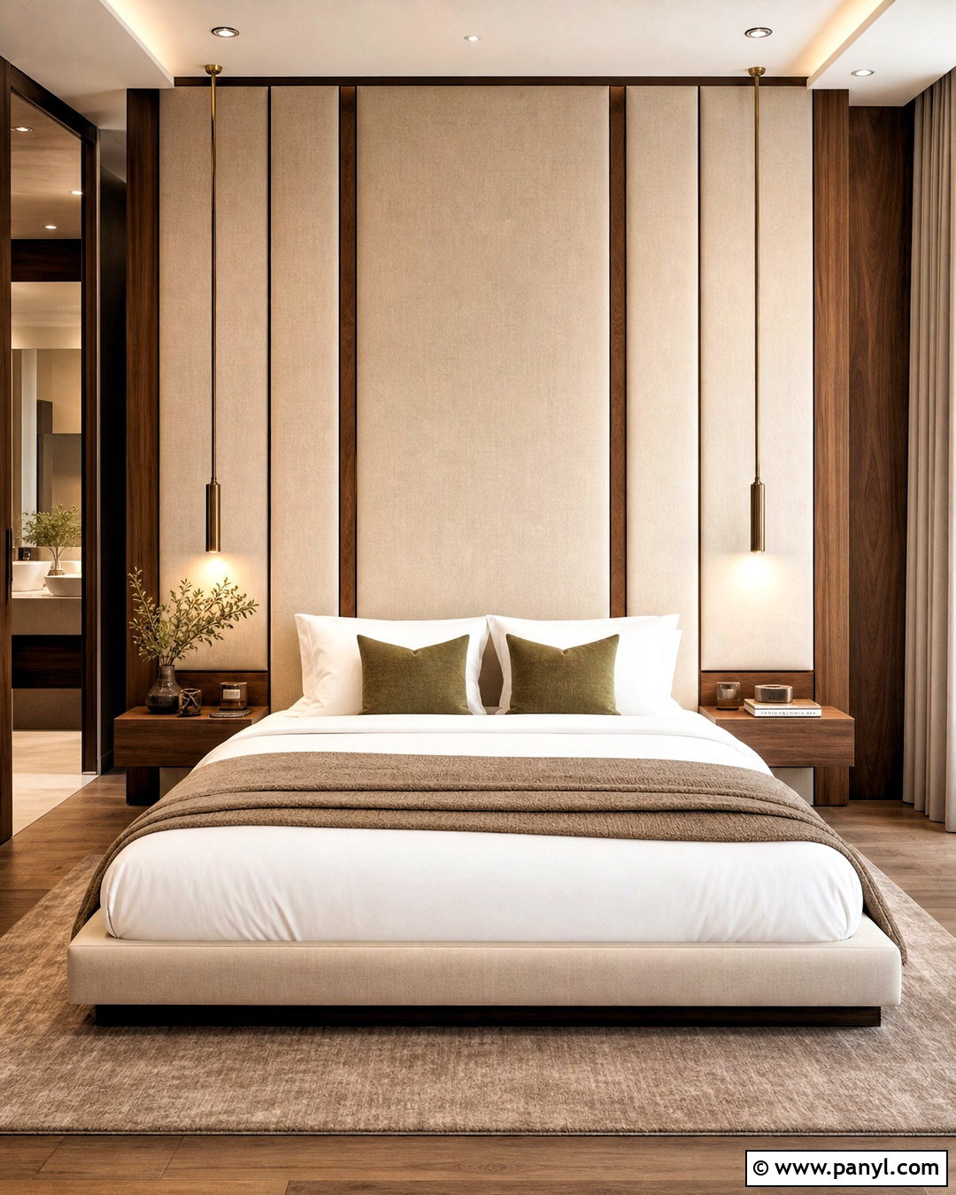 Upholstered Panel Accent Wall - 20 accent wall designs