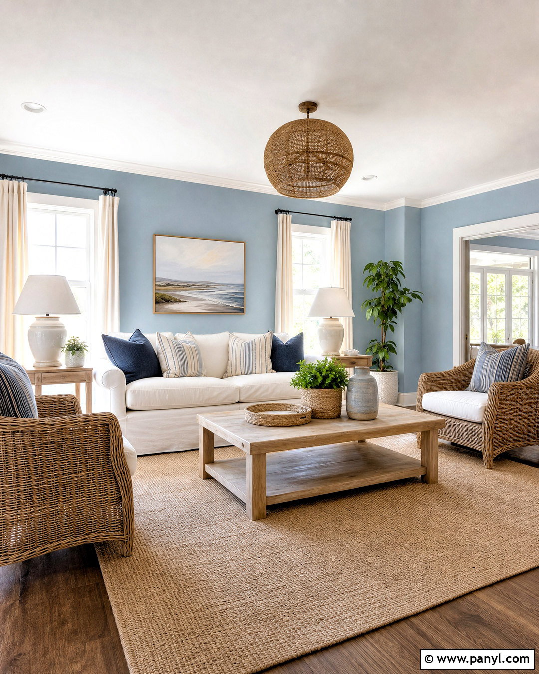 Upward Coastal Living Room - 20 upward sherwin williams ideas