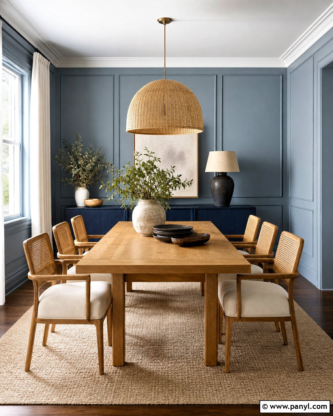 Upward Dining Room With Woven Chairs - 20 upward sherwin williams ideas