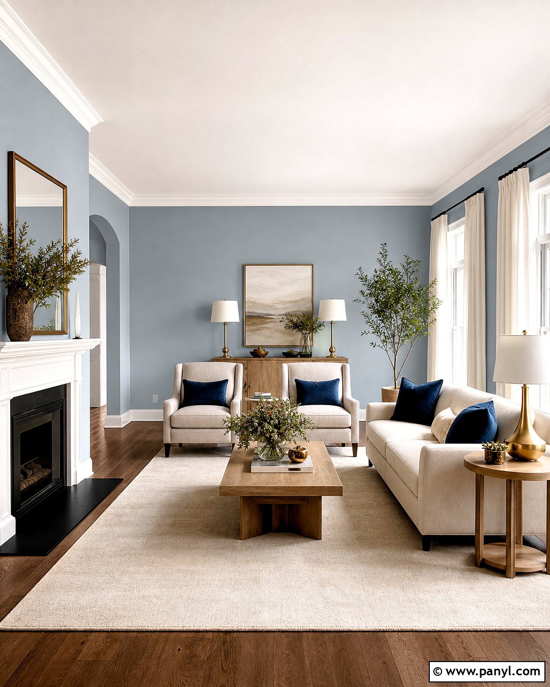 Upward Living Room With White Trim - 20 upward sherwin williams ideas