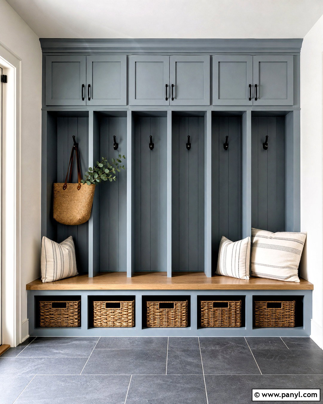 Upward Mudroom With Built-In Storage - 20 upward sherwin williams ideas
