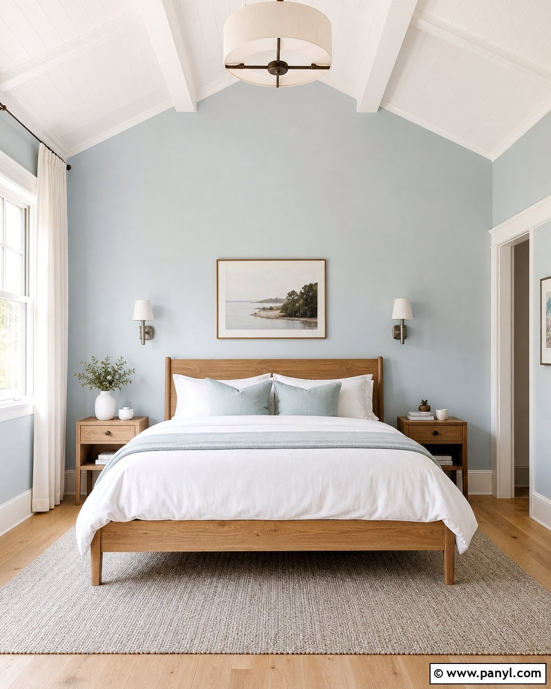 Upward Walls With Snowbound Trim - 25 Sherwin Williams Wall And Trim Combo Ideas