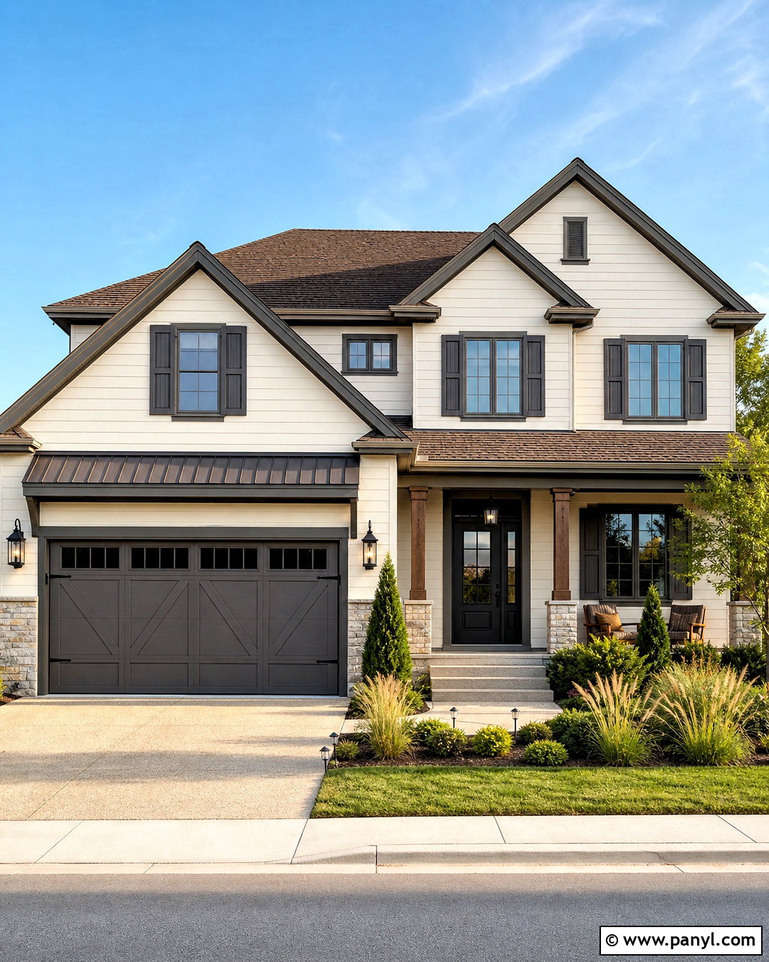 Urbane Bronze And Cream House Exterior - 20 urbane bronze color palette ideas