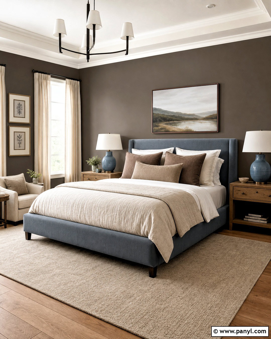 Urbane Bronze And Dusty Blue Bedroom - 20 urban bronze bedroom ideas