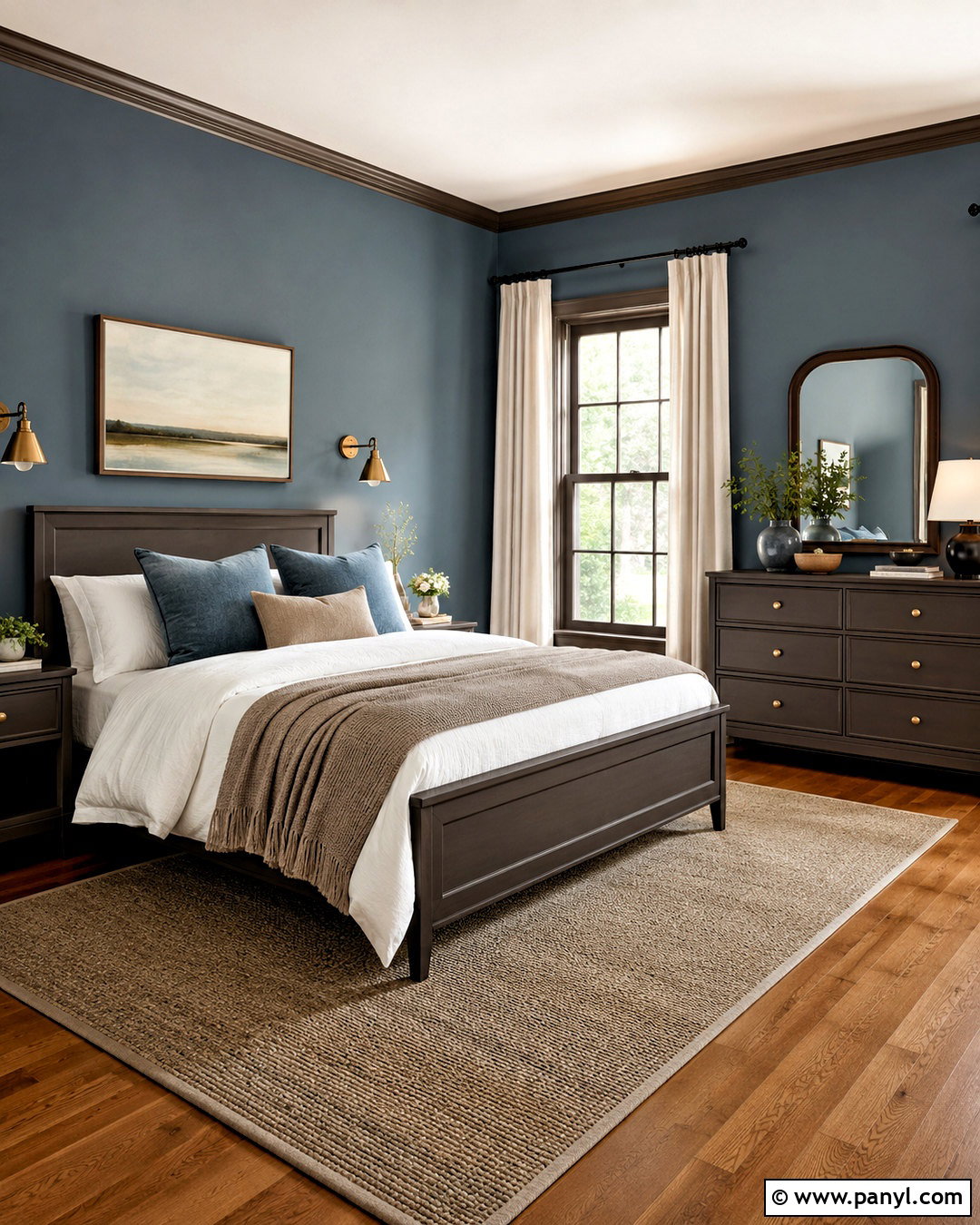 Urbane Bronze And Dusty Blue - 20 colors that go with urbane bronze ideas