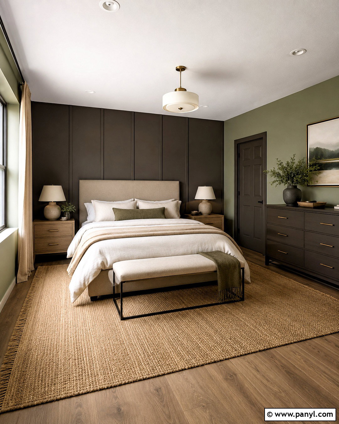 Urbane Bronze And Evergreen Fog - 20 colors that go with urbane bronze ideas