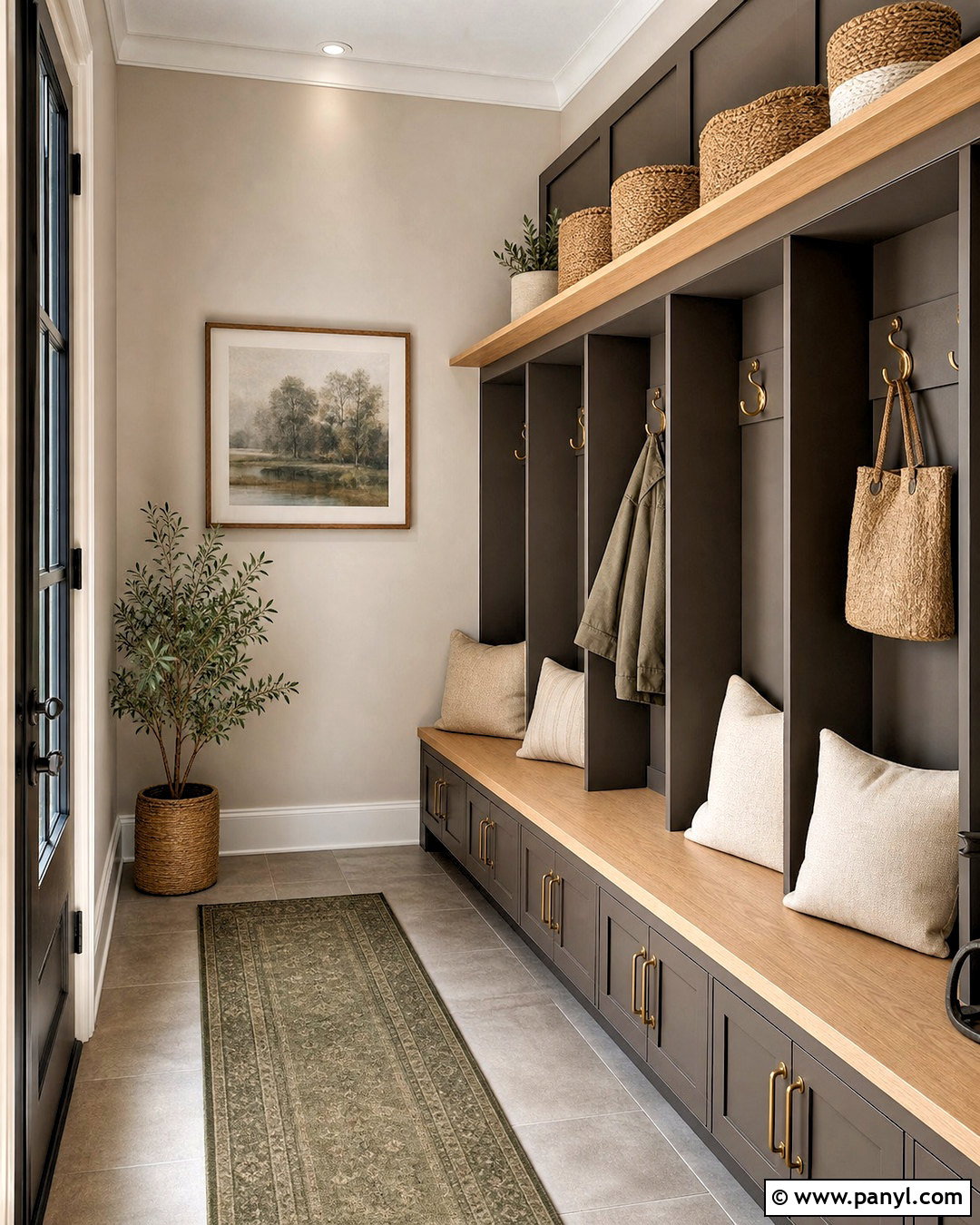 Urbane Bronze And Mushroom Mudroom - 20 urbane bronze color palette ideas