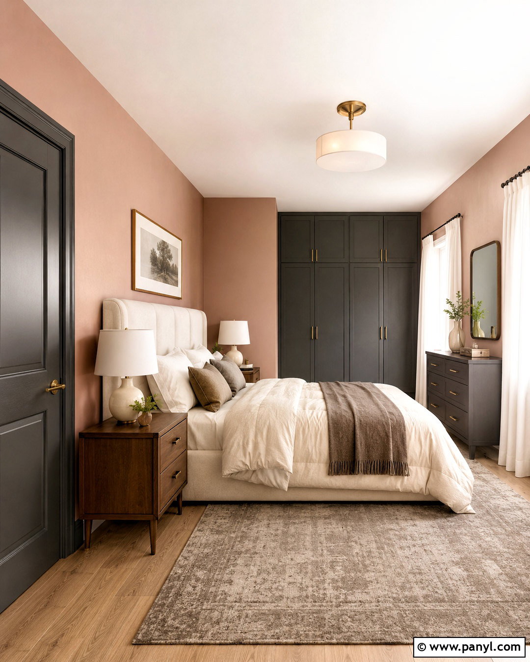 Urbane Bronze And Muted Blush - 20 colors that go with urbane bronze ideas