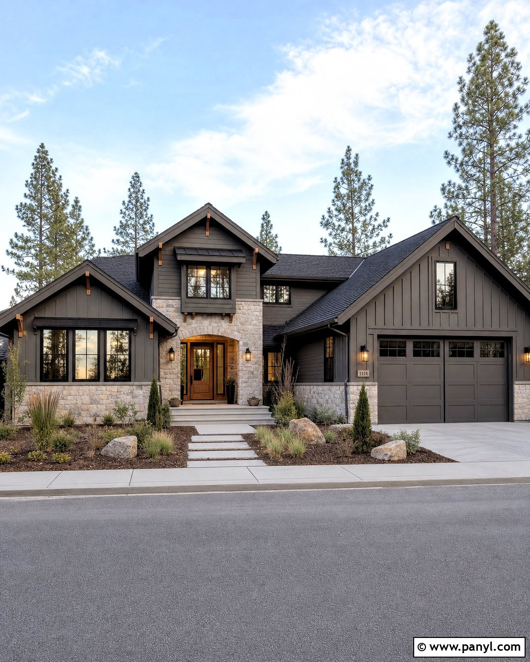 Urbane Bronze And Natural Stone Exterior - 20 urbane bronze color palette ideas