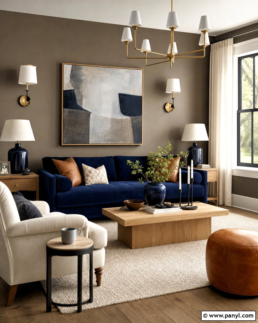 Urbane Bronze And Navy Living Room - 20 urbane bronze living room ideas