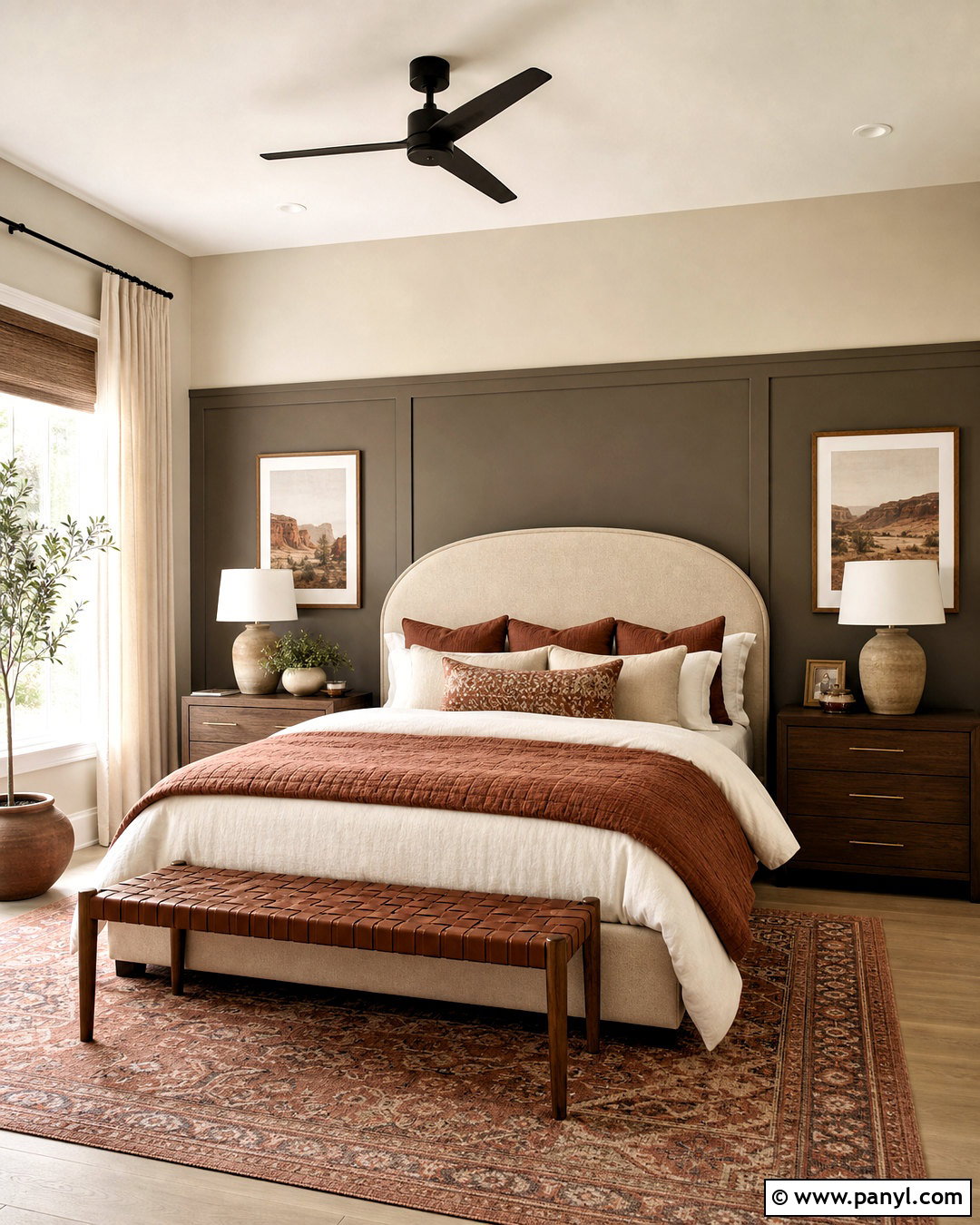 Urbane Bronze And Terracotta Bedroom - 20 urban bronze bedroom ideas