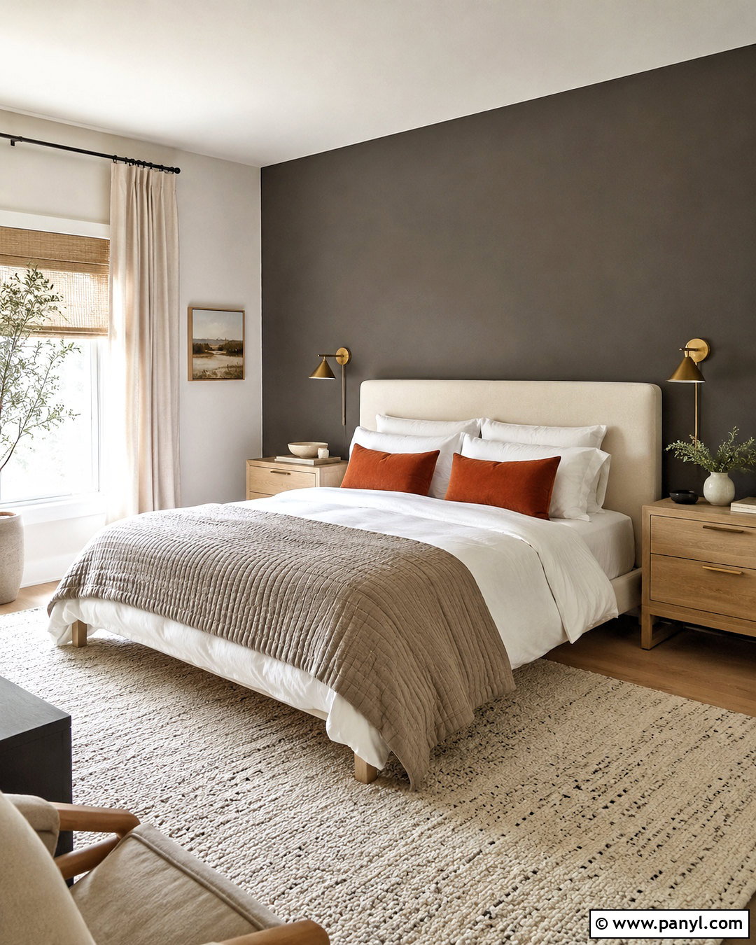 Urbane Bronze Bedroom Accent Wall - 35 urbane bronze accent wall ideas