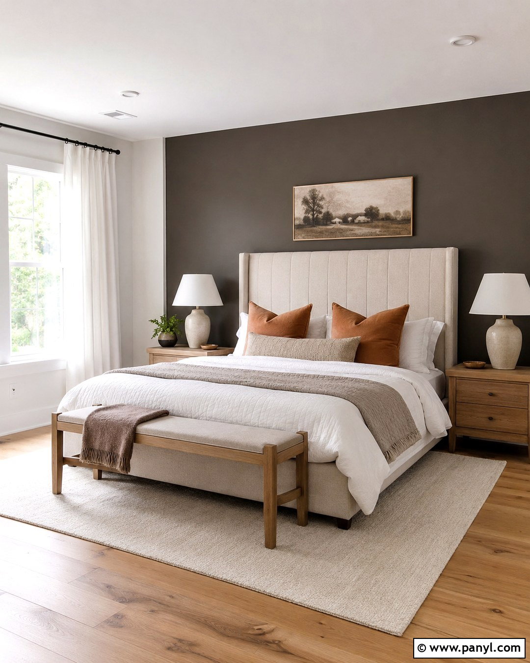 Urbane Bronze Bedroom Accent Wall - 20 Urban Bronze Wall Color Ideas