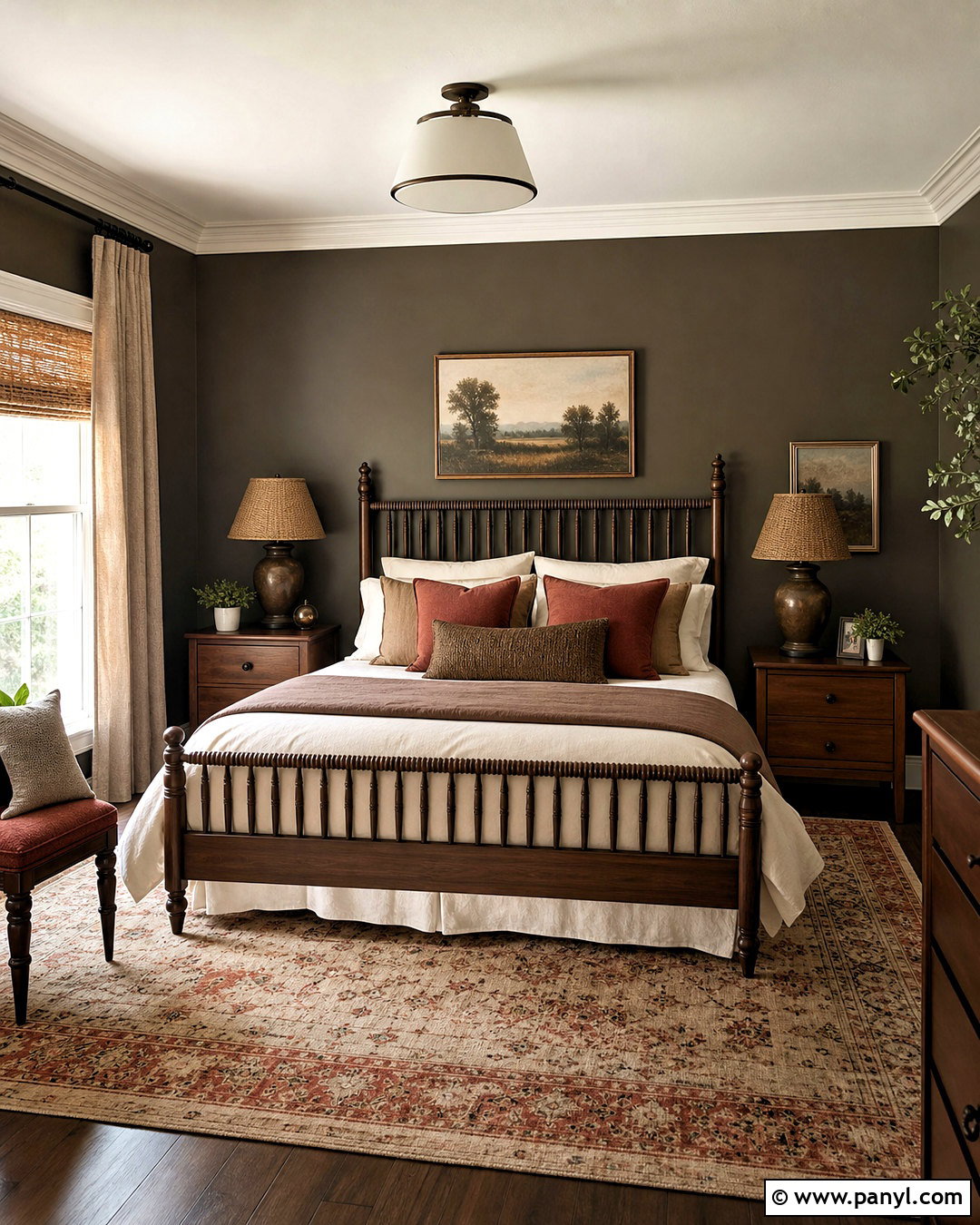 Urbane Bronze Bedroom With Walnut Furniture - 20 urban bronze bedroom ideas