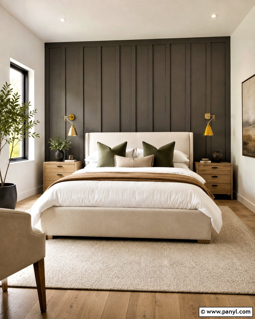 Urbane Bronze Board And Batten Wall - 35 urbane bronze accent wall ideas