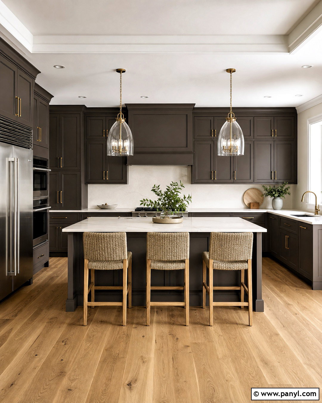 Urbane Bronze Cabinets With White Quartz - 20 urbane bronze kitchen cabinets