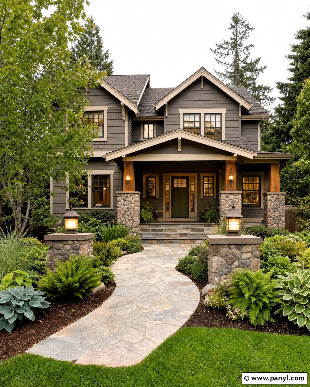 Urbane Bronze Craftsman Exterior - 20 urbane bronze exterior house ideas