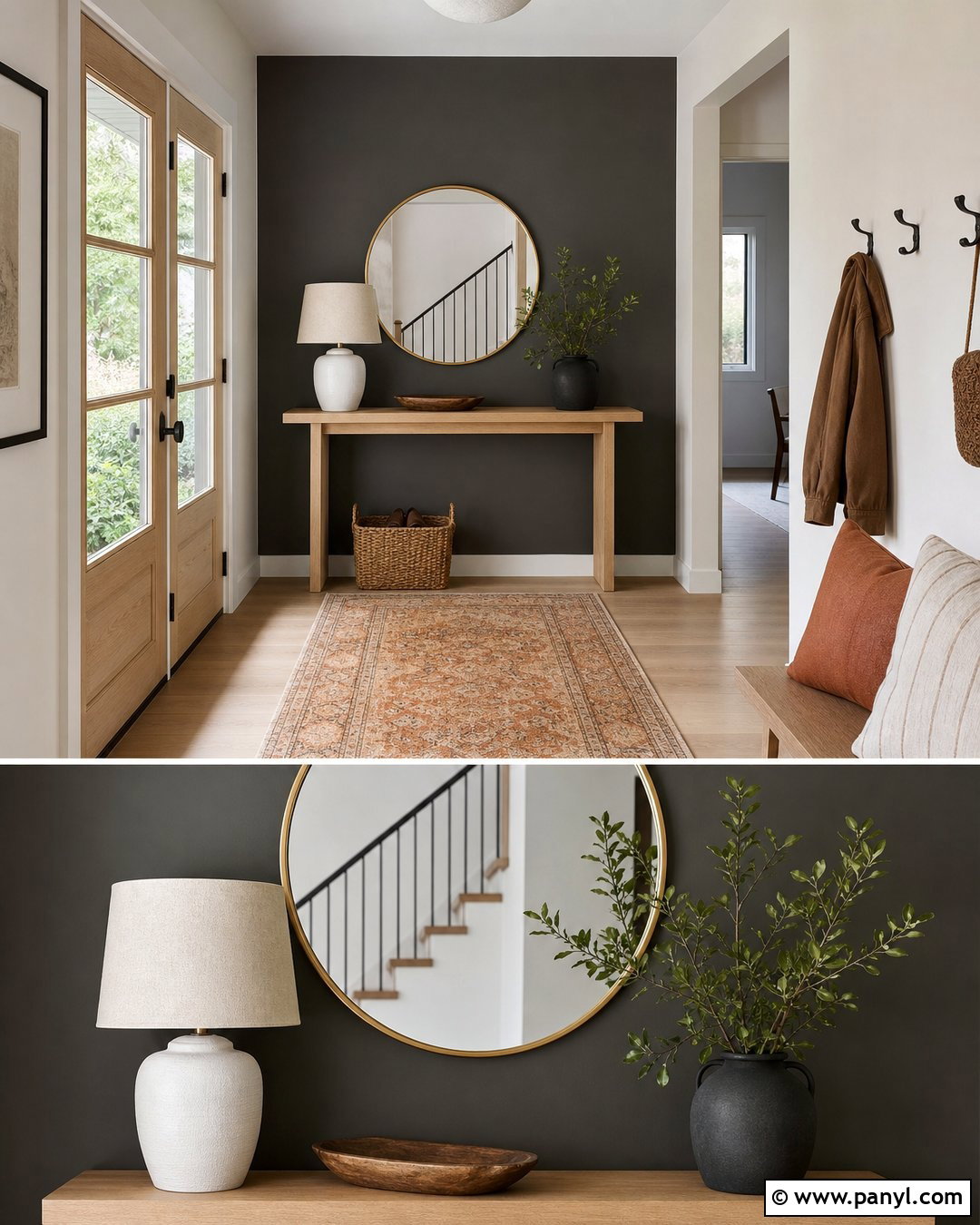 Urbane Bronze Entryway Wall - 20 urbane bronze wall ideas