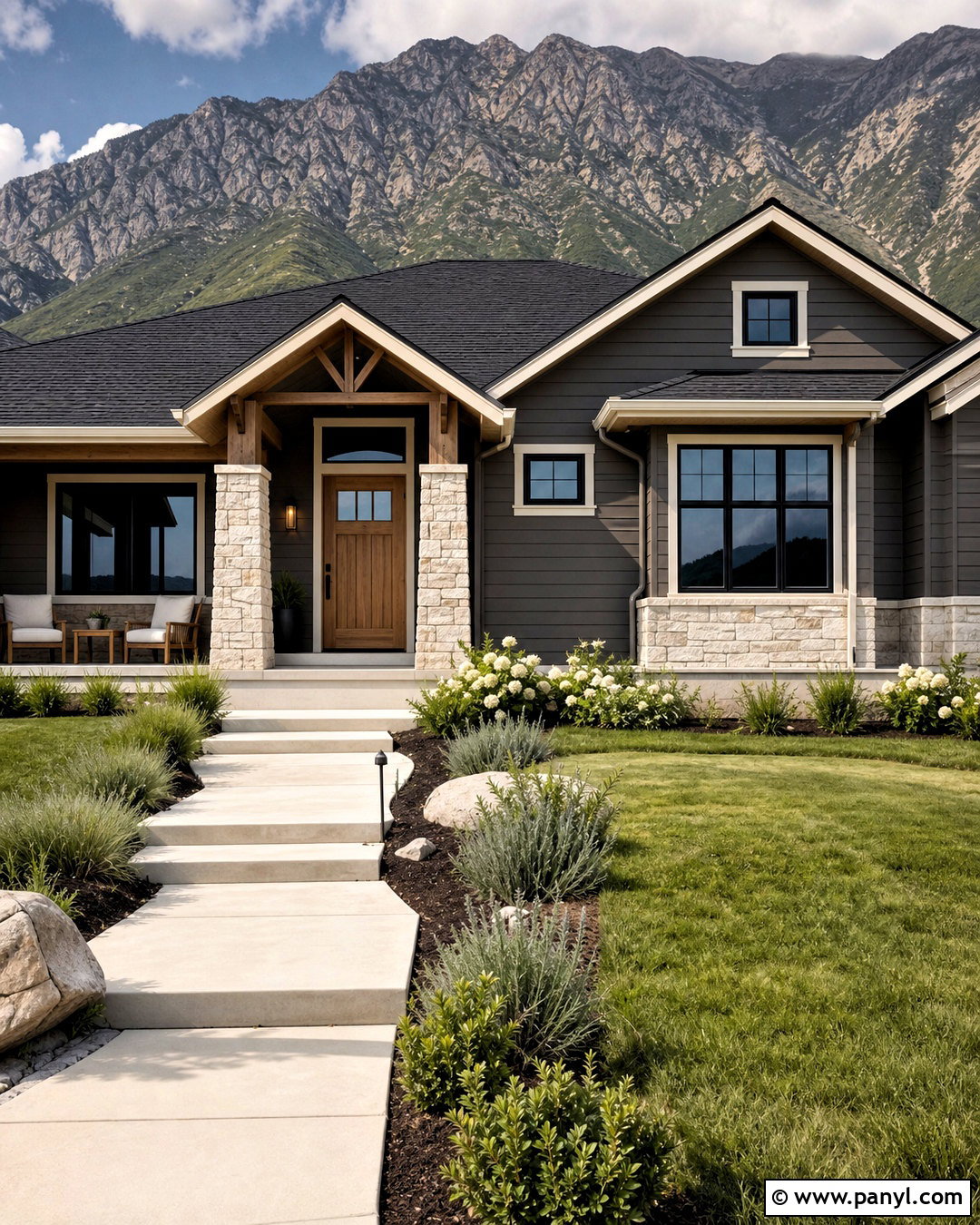 Urbane Bronze Exterior With Light Stone - 20 sw urbane bronze exterior ideas
