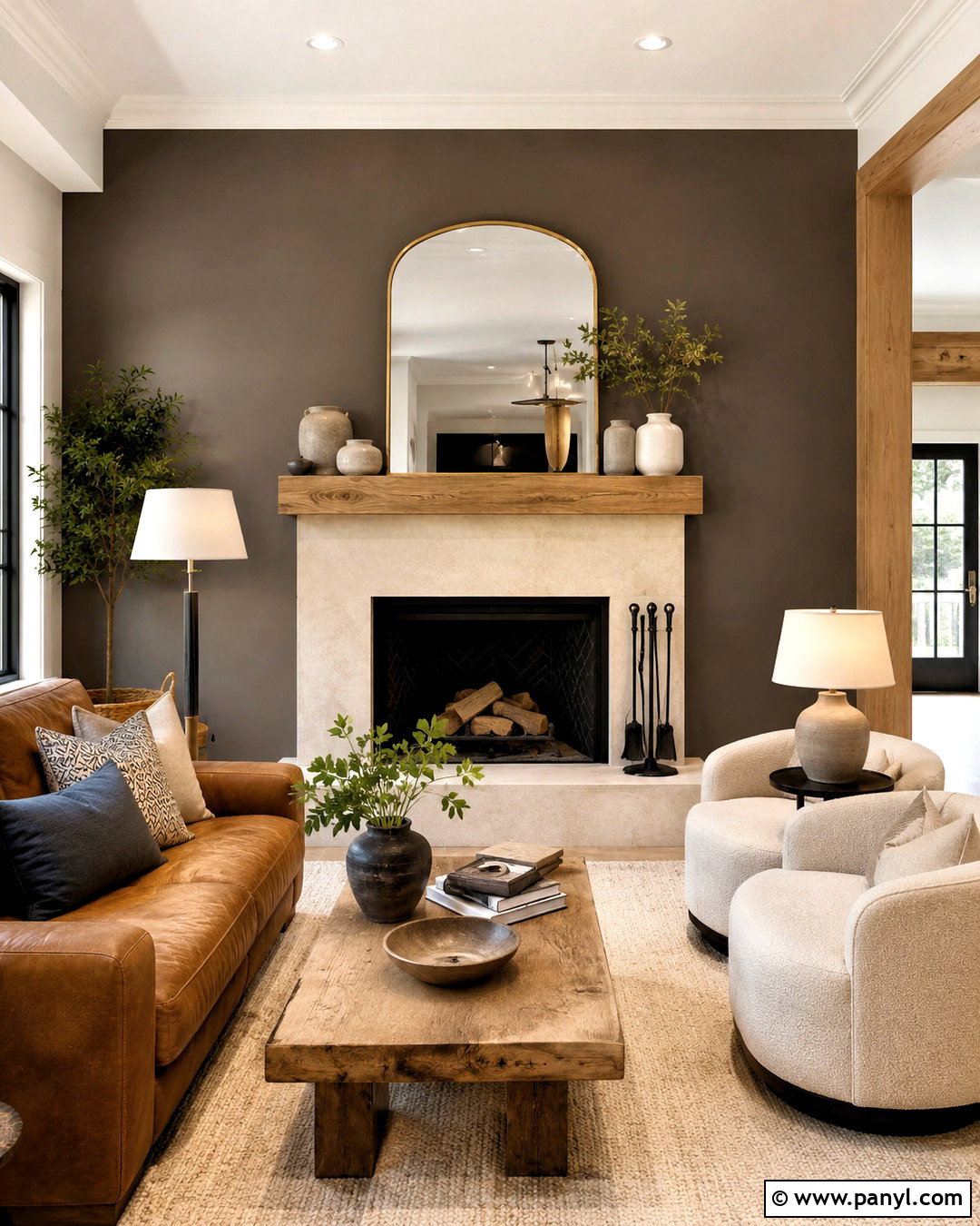 Urbane Bronze Fireplace Accent Wall - 35 urbane bronze accent wall ideas