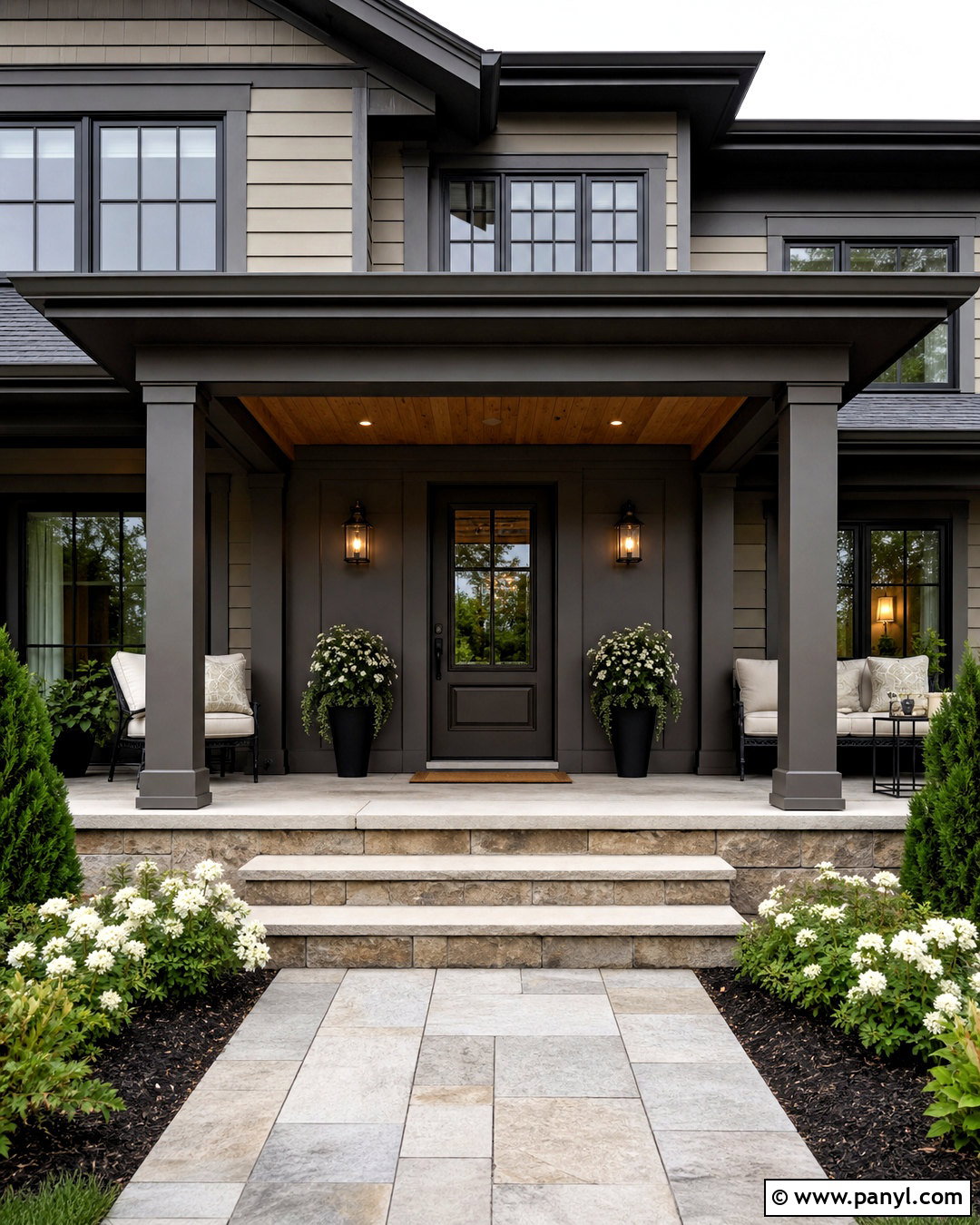 Urbane Bronze Front Porch Exterior - 20 urbane bronze exterior house ideas