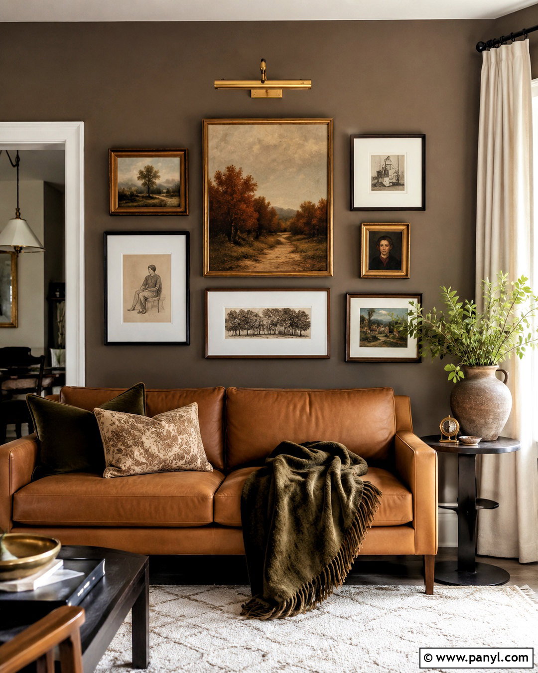 Urbane Bronze Gallery Wall - 35 urbane bronze accent wall ideas