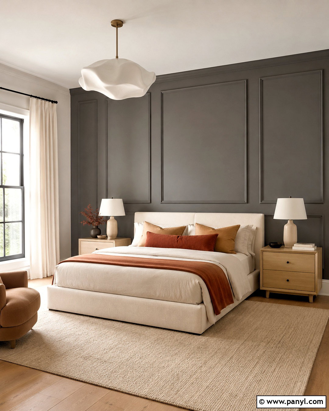 Urbane Bronze Geometric Accent Wall - 35 urbane bronze accent wall ideas