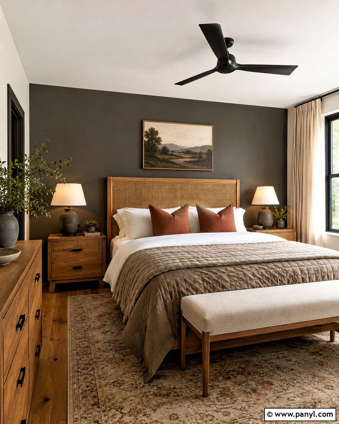 Urbane Bronze Guest Bedroom Accent Wall - 35 urbane bronze accent wall ideas