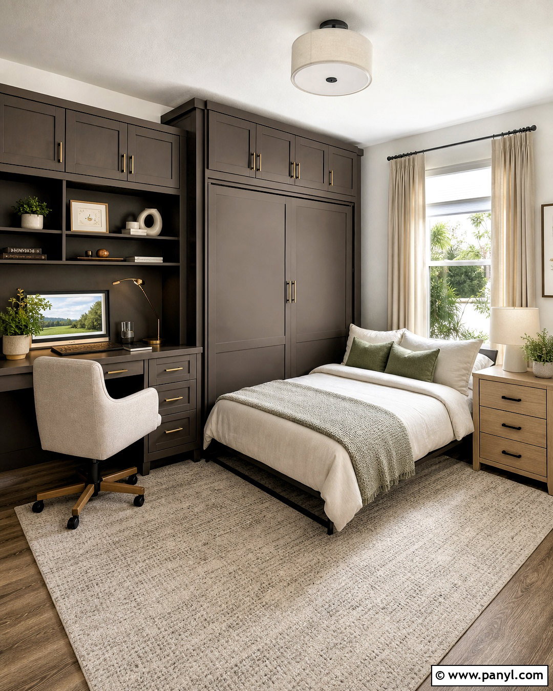 Urbane Bronze Guest Room Office - 20 urbane bronze office ideas