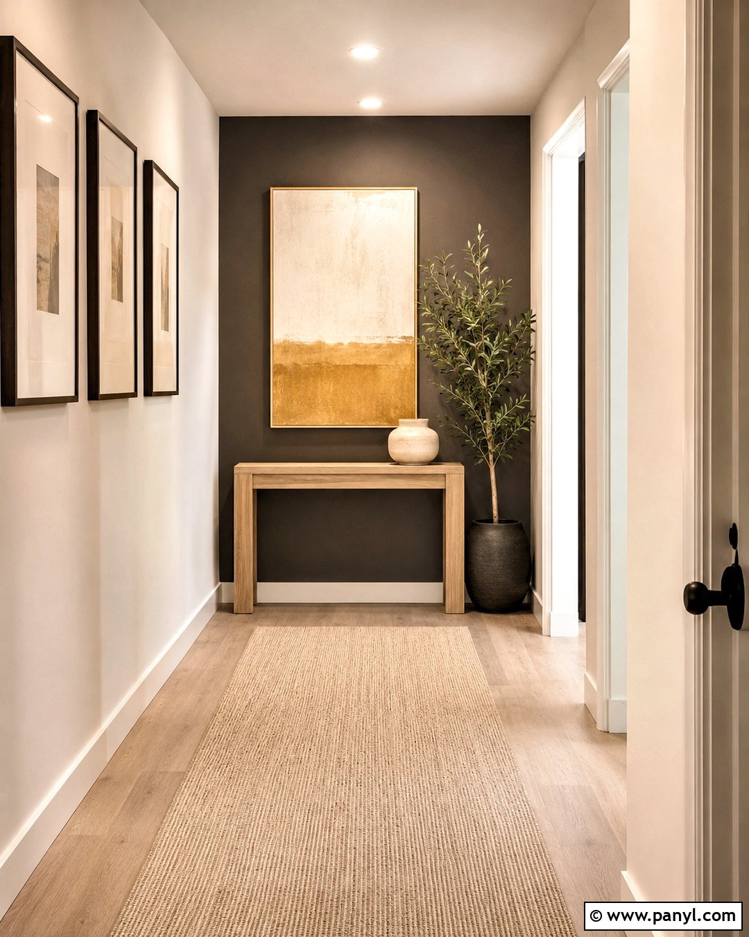 Urbane Bronze Hallway Accent Wall - 35 urbane bronze accent wall ideas