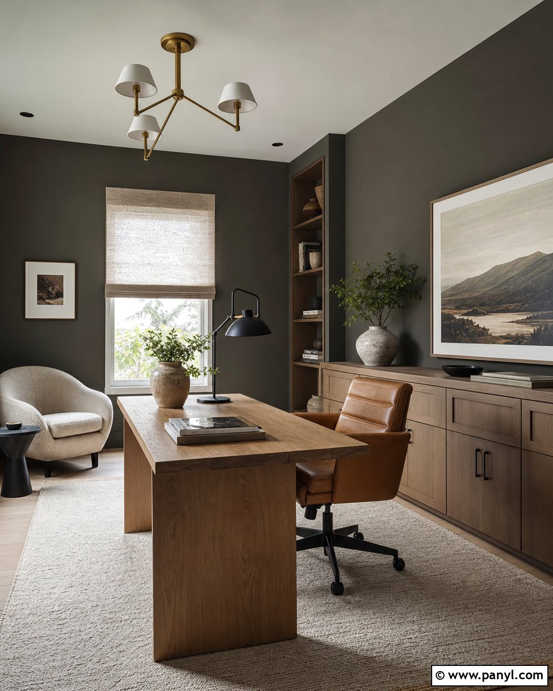 Urbane Bronze Home Office Walls - 20 urbane bronze wall ideas