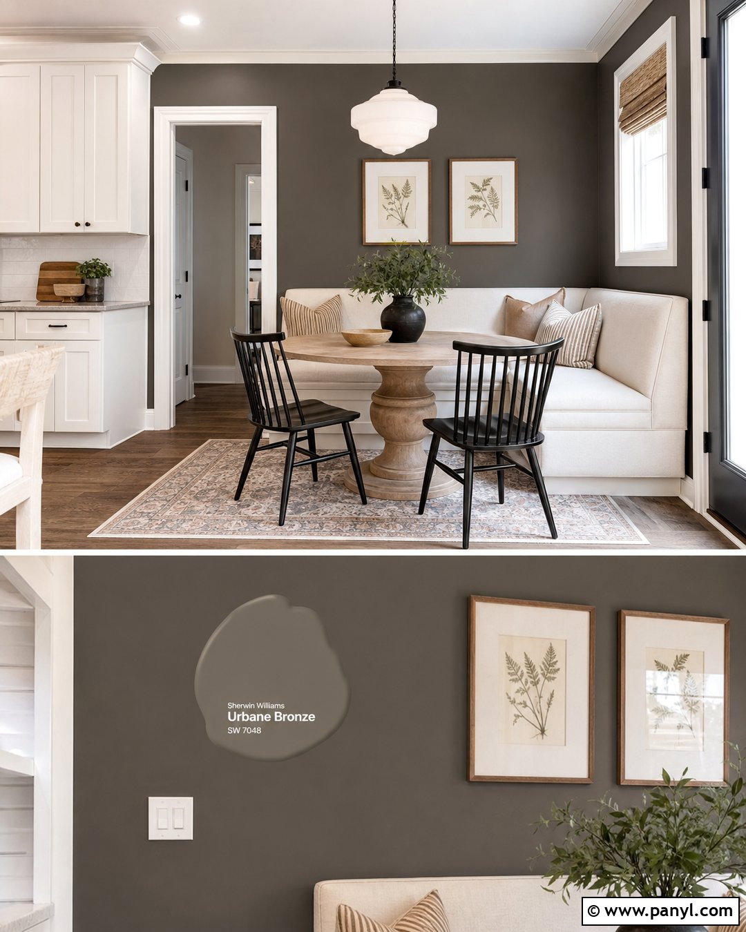 Urbane Bronze Kitchen Dining Nook - 20 urbane bronze wall ideas